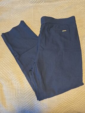 Anne Klein Navy Women's Stretch Trousers